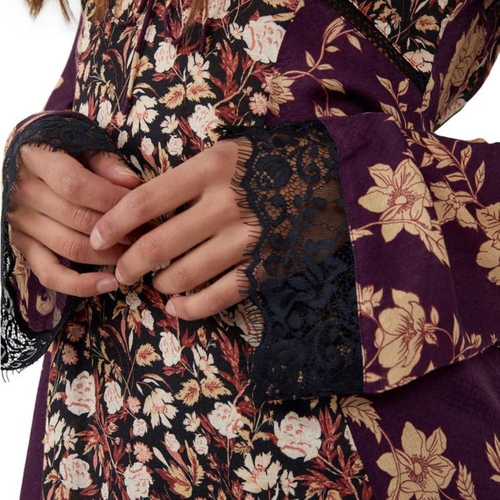 Free People | Odette Floral Long Sleeve Tunic NWT - Picture 10 of 12